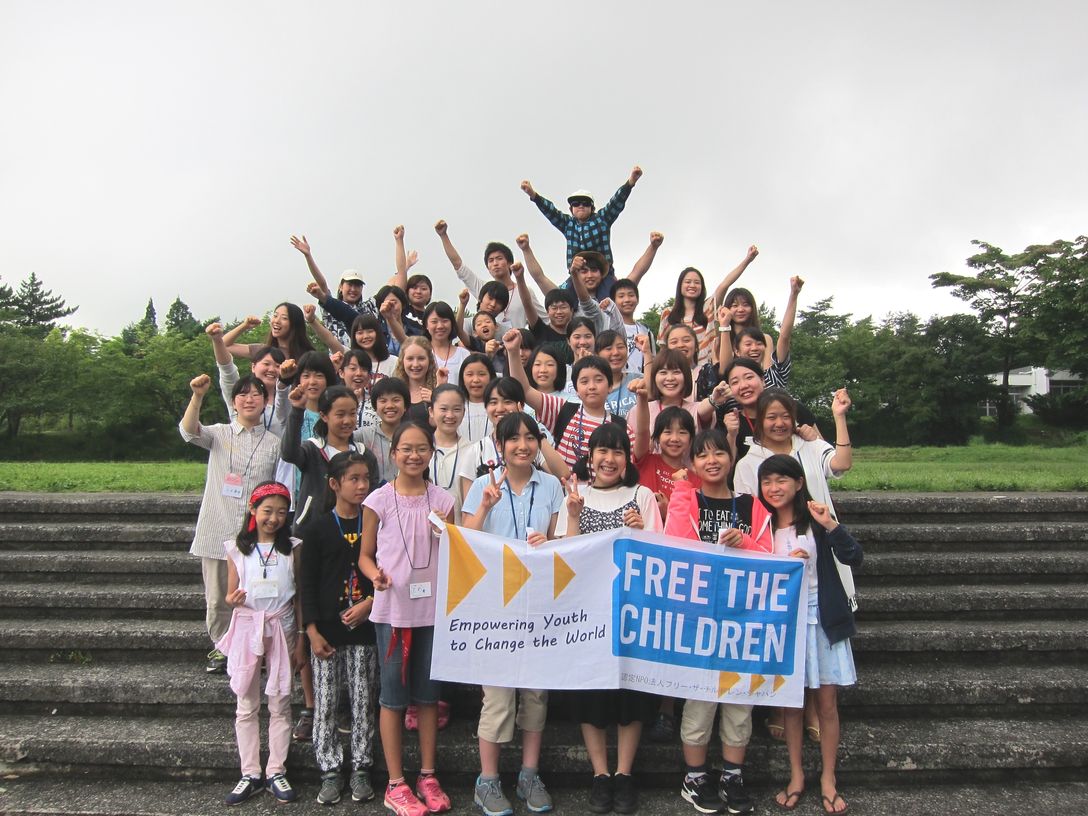 Group photo at the camp