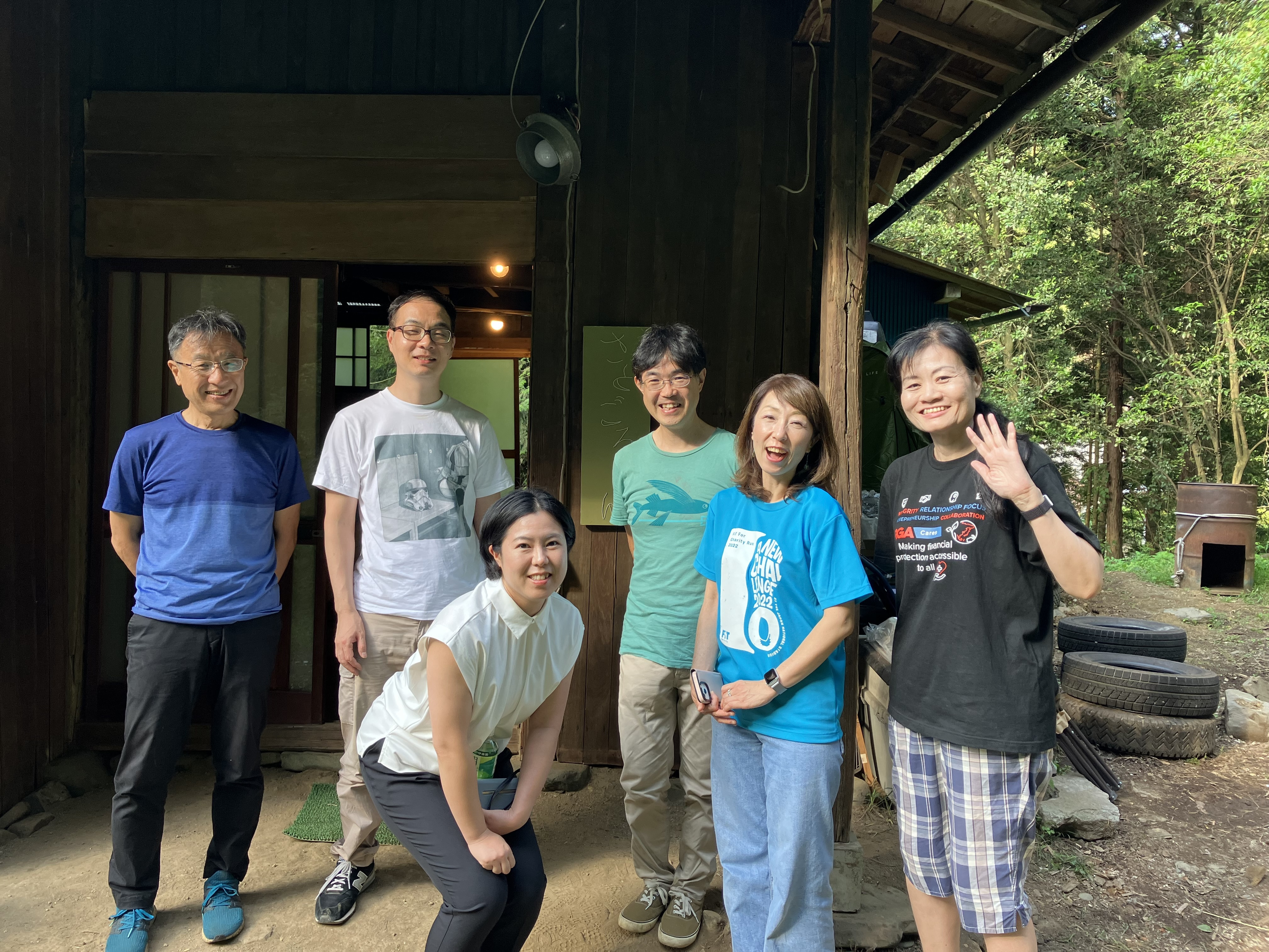 Group photo at the camp